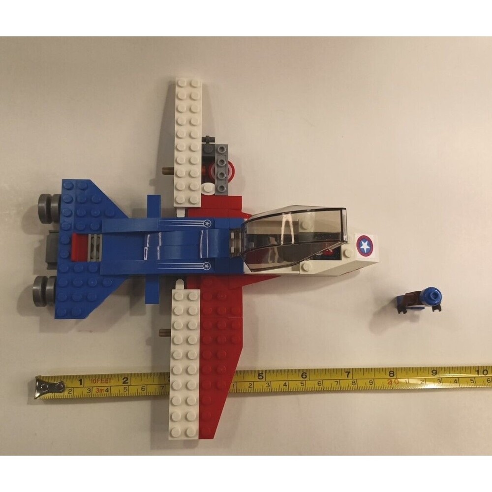 Lego Marvel Cpt America Jet Pursuit 76076 Retired Minifigure Incomplete Plane - Picture 2 of 13